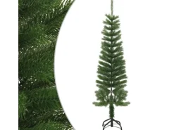 vidaXL Künstlicher Weihnachtsbaum mit Ständer Schlank 150 cm PE