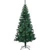 vidaXL Künstlicher Weihnachtsbaum Schillernde Spitzen Grün 150 cm PVC