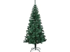 vidaXL Künstlicher Weihnachtsbaum Schillernde Spitzen Grün 150 cm PVC