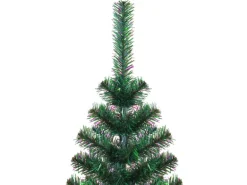 vidaXL Künstlicher Weihnachtsbaum Schillernde Spitzen Grün 150 cm PVC