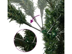 vidaXL Künstlicher Weihnachtsbaum Klappbar mit Ständer 240 cm Modell 3