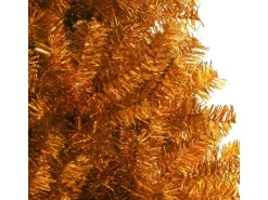 vidaXL Künstlicher Weihnachtsbaum mit Ständer Golden 150 cm PET