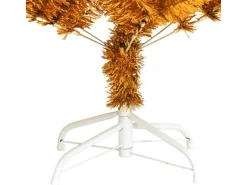 vidaXL Künstlicher Weihnachtsbaum mit Ständer Golden 150 cm PET