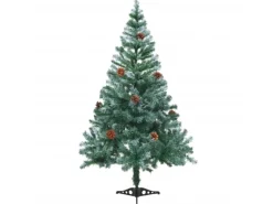vidaXL Künstlicher Weihnachtsbaum mit Tannenzapfen  150 cm