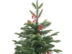 vidaXL Künstlicher Weihnachtsbaum Klappbar mit Zapfen   Beeren 180 cm Modell 3