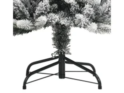 vidaXL Künstlicher Weihnachtsbaum Beschneit 240 cm PVC PE