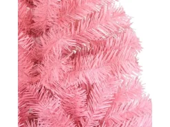 vidaXL Künstlicher Weihnachtsbaum mit Ständer Rosa 210 cm PVC