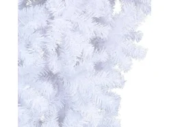 vidaXL Künstlicher Weihnachtsbaum mit Ständer Umgekehrt Weiß 240 cm