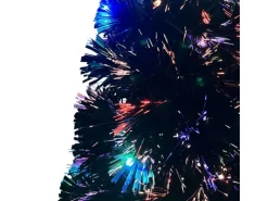 vidaXL Künstlicher Weihnachtsbaum mit StänderLED 150 cm Fiberoptik