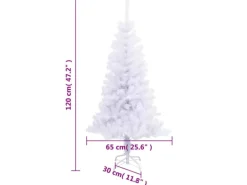 vidaXL Künstlicher Weihnachtsbaum mit Ständer 120 cm 230 Zweige Modell 1
