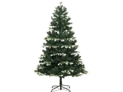 vidaXL Künstlicher Weihnachtsbaum Klappbar Beschneit 150 cm Modell 2