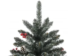 vidaXL Künstlicher Weihnachtsbaum mit Ständer Grün 180 cm PVC