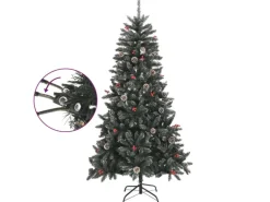 vidaXL Künstlicher Weihnachtsbaum mit Ständer Grün 180 cm PVC