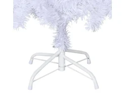 vidaXL Künstlicher Weihnachtsbaum mit Dicken Zweigen Weiß 180 cm PVC