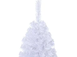 vidaXL Künstlicher Weihnachtsbaum mit Dicken Zweigen Weiß 180 cm PVC