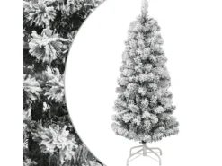 vidaXL Künstlicher Weihnachtsbaum Klappbar Beschneit 120 cm Modell 4