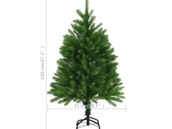vidaXL Künstlicher Weihnachtsbaum Naturgetreue Nadeln 120 cm Grün