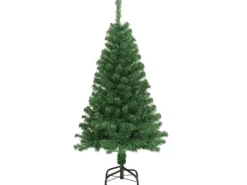 vidaXL Künstlicher Weihnachtsbaum mit Dicken Zweigen Grün 150 cm PVC