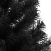vidaXL Künstlicher Weihnachtsbaum mit Ständer Schwarz 150 cm PVC