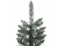 vidaXL Künstlicher Weihnachtsbaum mit Ständer Schlank Grün 150 cm PVC