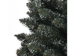 vidaXL Künstlicher Weihnachtsbaum mit Ständer Schlank Grün 150 cm PVC
