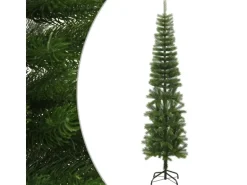 vidaXL Künstlicher Weihnachtsbaum mit Ständer Schlank 240 cm PE