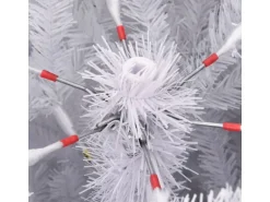 vidaXL Künstlicher Weihnachtsbaum Klappbar mit Ständer Weiß 240 cm