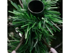 vidaXL Künstlicher Weihnachtsbaum Klappbar mit Ständer Grün 150 cm Modell 1