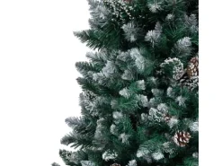 vidaXL Künstlicher Weihnachtsbaum mit Zapfen und Schnee 210 cm