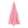 vidaXL Künstlicher Weihnachtsbaum mit Ständer Rosa 180 cm PVC