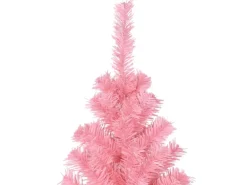 vidaXL Künstlicher Weihnachtsbaum mit Ständer Rosa 180 cm PVC