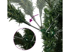 vidaXL Künstlicher Weihnachtsbaum Klappbar mit Zapfen   Beeren 150 cm Modell 3