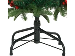 vidaXL Künstlicher Weihnachtsbaum Klappbar mit Zapfen   Beeren 150 cm Modell 3