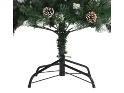 vidaXL Künstlicher Weihnachtsbaum mit Ständer Grün 210 cm PVC Modell 1