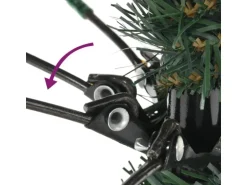 vidaXL Künstlicher Weihnachtsbaum mit Ständer Grün 210 cm PVC Modell 1