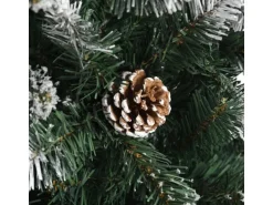 vidaXL Künstlicher Weihnachtsbaum mit Ständer Grün 210 cm PVC Modell 1