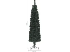 vidaXL Künstlicher Weihnachtsbaum Schlank mit Ständer 120 cm Glasfaser