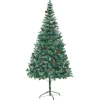 vidaXL Künstlicher Weihnachtsbaum mit Tannenzapfen 210 cm