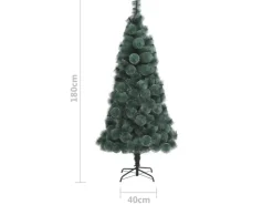 vidaXL Künstlicher Weihnachtsbaum mit Ständer Grün 180 cm PET