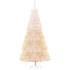 vidaXL Künstlicher Weihnachtsbaum Schillernde Spitzen Weiß 240 cm PVC