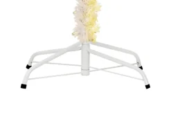 vidaXL Künstlicher Weihnachtsbaum Schillernde Spitzen Weiß 240 cm PVC