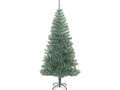 vidaXL Künstlicher Weihnachtsbaum Beschneit Grün 210 cm