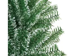 vidaXL Künstlicher Weihnachtsbaum Beschneit Grün 210 cm