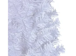 vidaXL Künstlicher Weihnachtsbaum mit Dicken Zweigen Weiß 150 cm PVC
