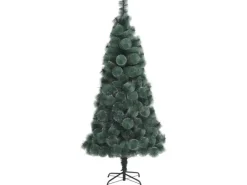vidaXL Künstlicher Weihnachtsbaum mit Ständer Grün 150 cm PET