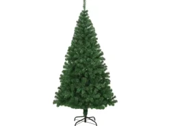 vidaXL Künstlicher Weihnachtsbaum mit Dicken Zweigen Grün 240 cm PVC