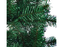 vidaXL Künstlicher Weihnachtsbaum Schillernde Spitzen Grün 240 cm PVC