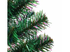 vidaXL Künstlicher Weihnachtsbaum Schillernde Spitzen Grün 240 cm PVC