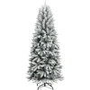 vidaXL Künstlicher Weihnachtsbaum Beschneit 180 cm PVC&PE