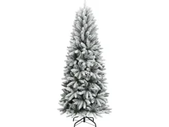 vidaXL Künstlicher Weihnachtsbaum Beschneit 180 cm PVC&PE